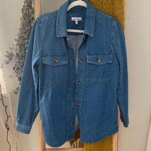 Loft denim button up